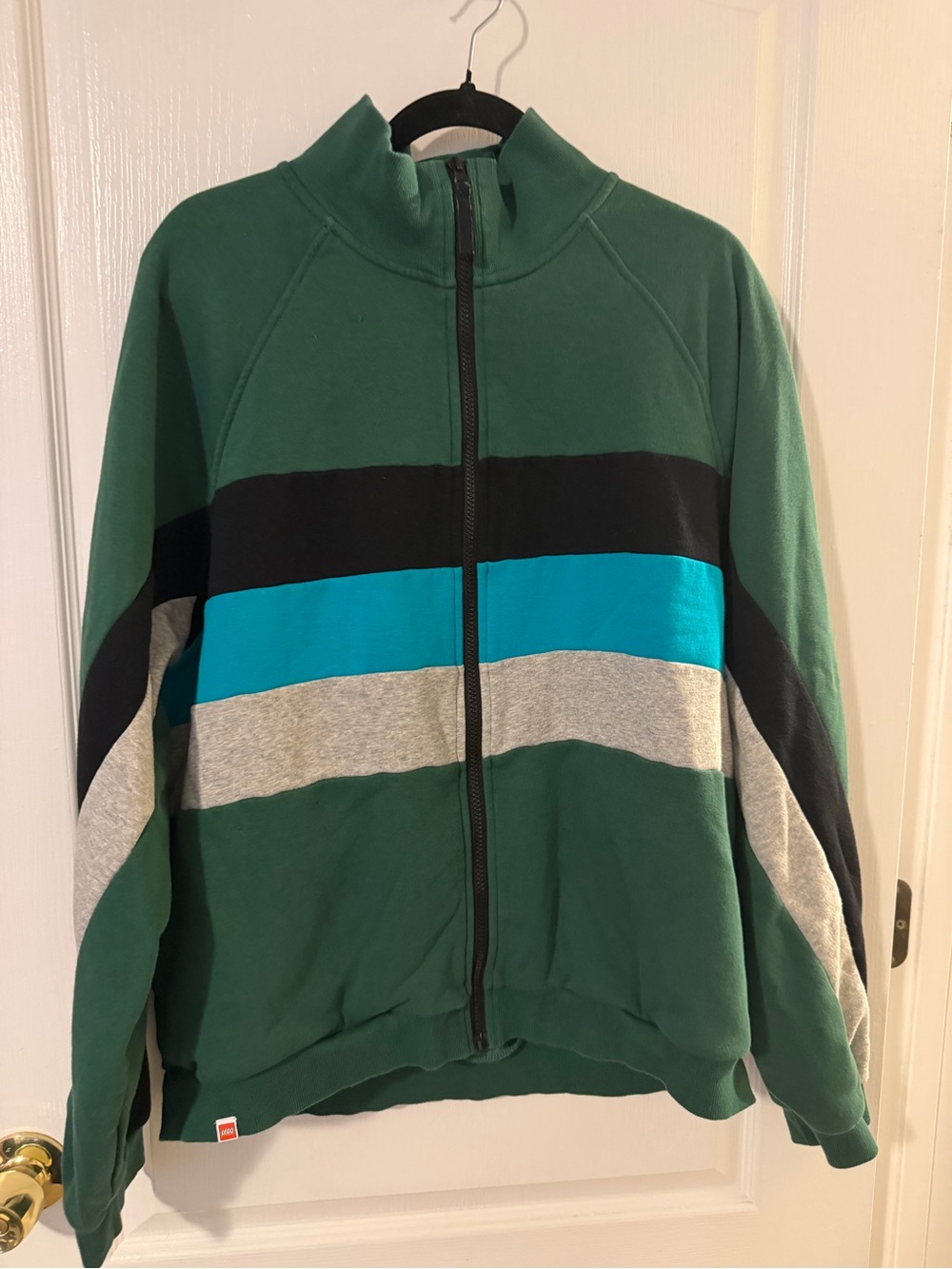 Lego Green Zip-Up Varsity Jacket with Stripes AND matching pants